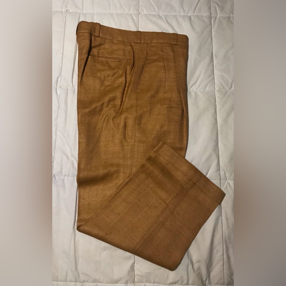 Mens Mustard Colour Formal Pants